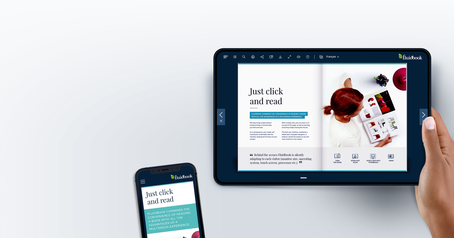 Fluidbook,
bespoke flipbook
solution