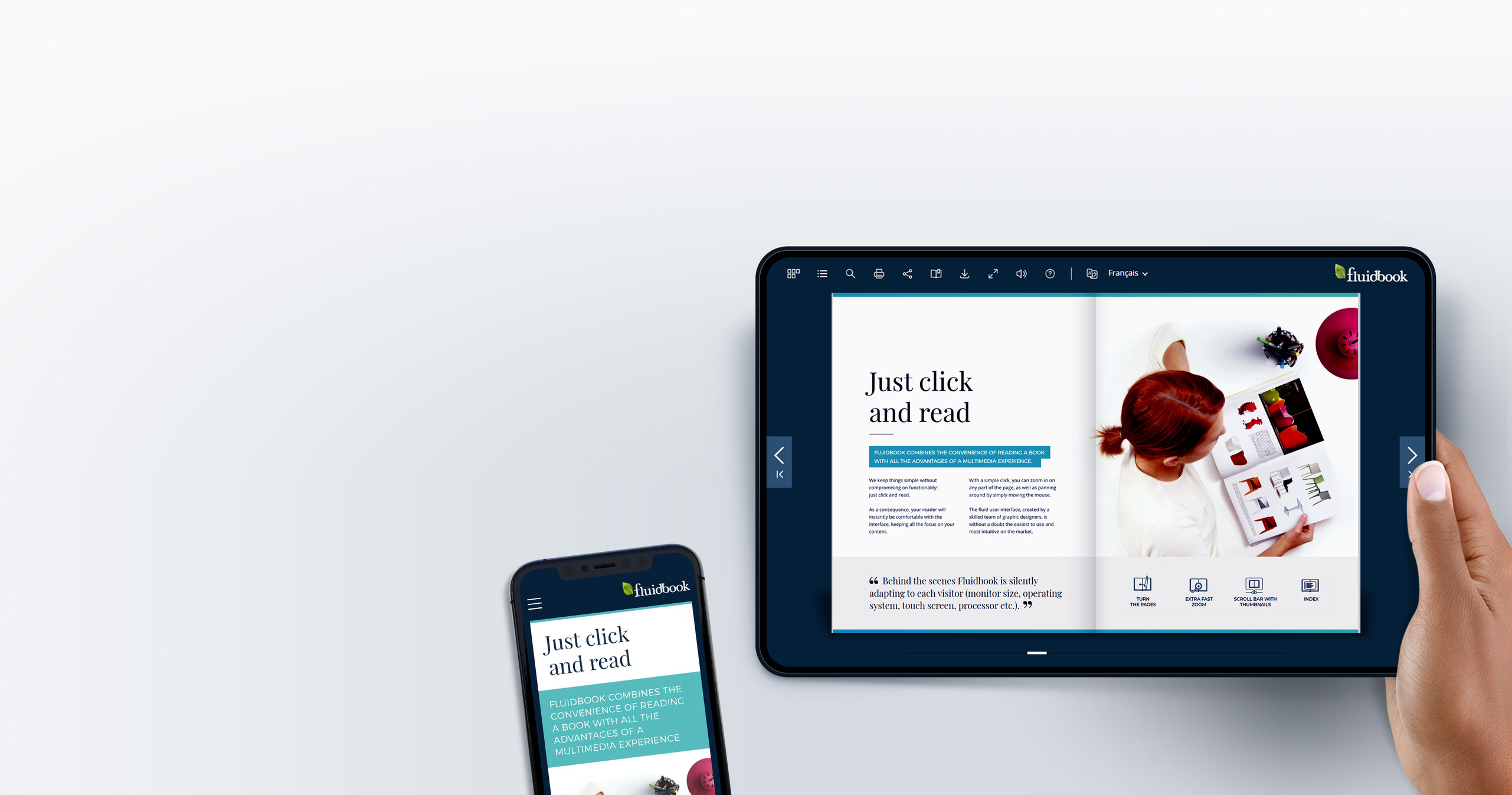 Fluidbook,
bespoke flipbook
solution